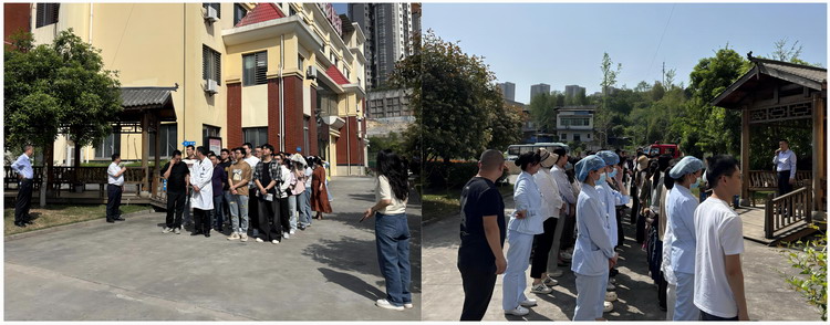 达州市民康医院与辖区专业消防救援力量开展消防救援应急演练